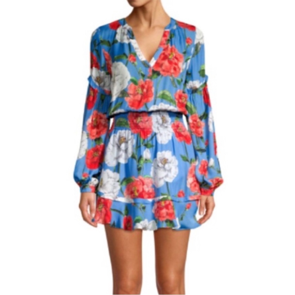 Parker Wildflower Long Sleeve Mini Dress